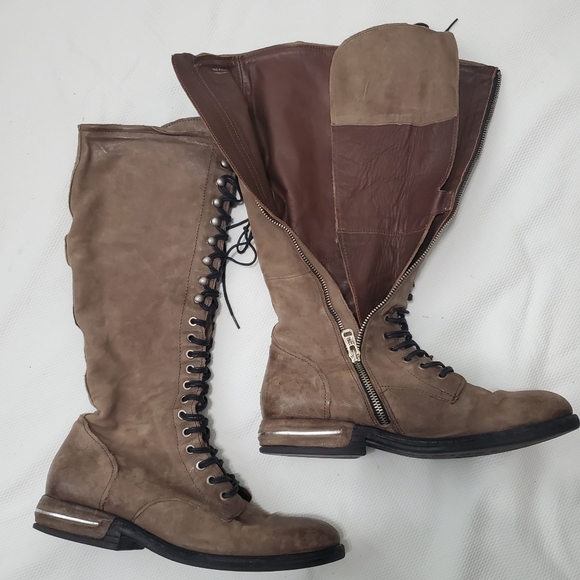 A.S. 98 Trillie Tall Lace Up Leather Boots EU42 - Picture 5 of 14